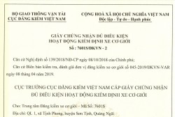 Chứng nhận đủ điều kiện hoạt động