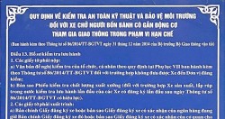 Quy định về kiểm tra an toàn kỹ thuật và bảo vệ môi trường đối với xe chở người bốn bánh có gắng động cơ tham gia giao thông trong phạm vi hạn chế